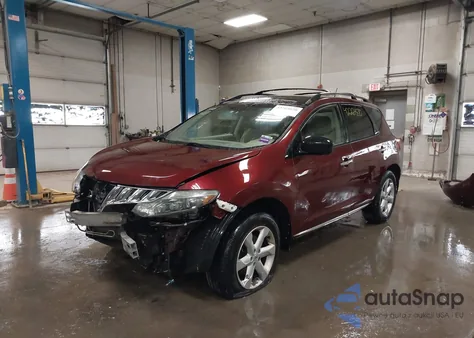 2009 Nissan Murano Sl from USA, damaged, VIN JN8AZ18W79W107277